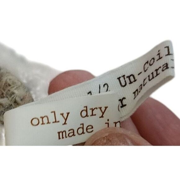 Dessin Short Sleeve Cropped Cardigan Womens L Beige Ivory Ruffle - Picture 6 of 7